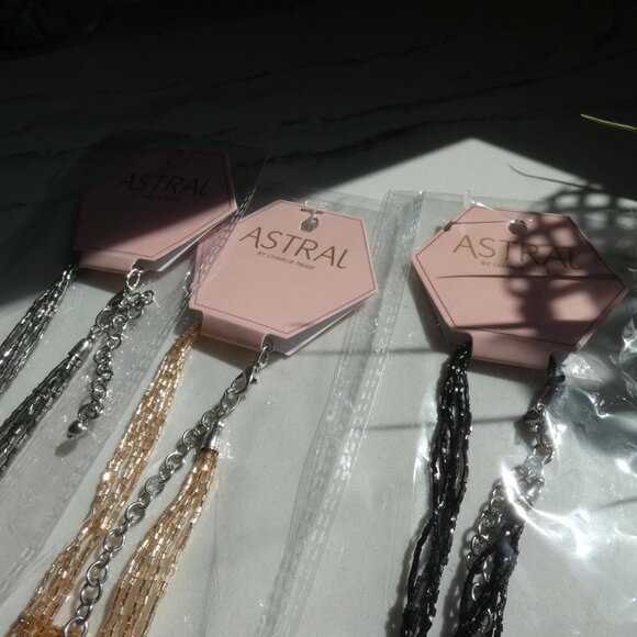 Vintage Inspired Victorian Beaded Necklace-Glass Beads and Iron - Picture 4 of 4